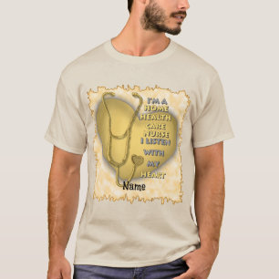 Camiseta de enfermeras personalizados de cuidado d