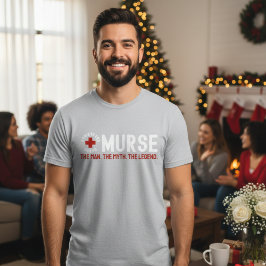 Camiseta de Enfermero RN 'El Hombre El Mito La Ley