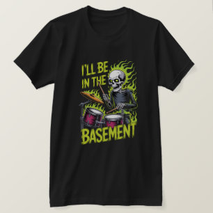 Camiseta de Ensayo en el Sótano para Bateristas