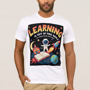 Camiseta de enseñanza del espacio de aprendizaje d
