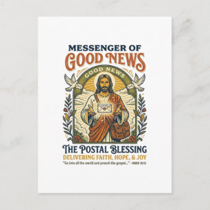 Camiseta de entrega de trabajador postal de Jesús 