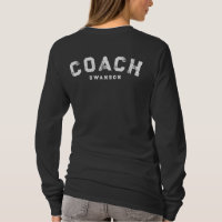 Camiseta de entrenador con nombre personalizado, e