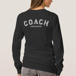 Camiseta de entrenador con nombre personalizado, e
