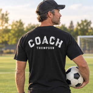 Camiseta de entrenador con nombre personalizado, e