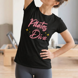 Camiseta de entrenamiento con cita de Pilates Diva