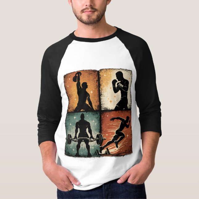 Camiseta de entrenamiento con cuadrícula de siluet (Anverso)