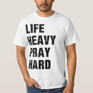 Camiseta de entrenamiento cristiano Levanta Pesado