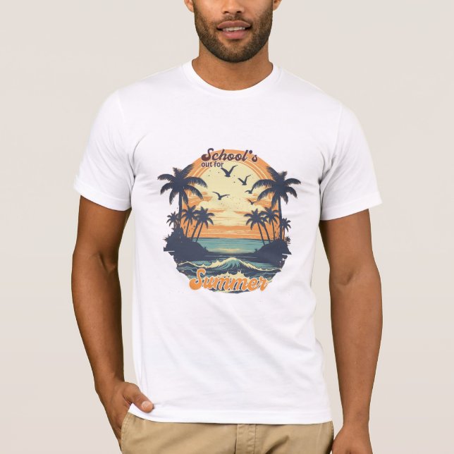 Camiseta de época de vacaciones de verano (Anverso)