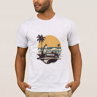 Camiseta de época de vacaciones de verano