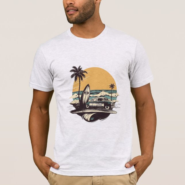 Camiseta de época de vacaciones de verano (Anverso)