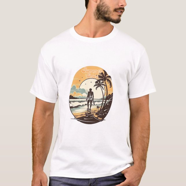 Camiseta de época de vacaciones de verano (Anverso)