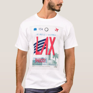 Camiseta de equipaje del aeropuerto de Los Ángeles
