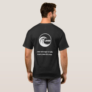 Camiseta de equipo con logotipo de empresa persona