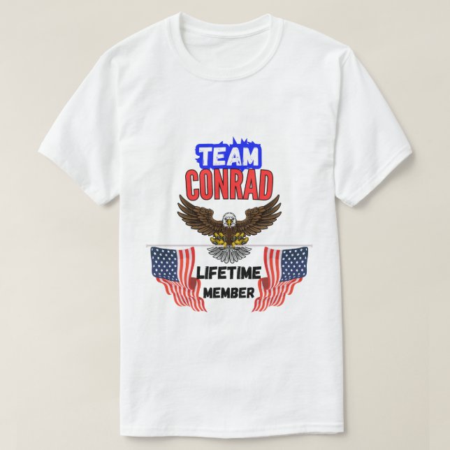 camiseta de equipo conrad (Diseño del anverso)