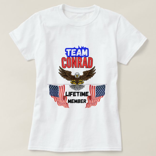 camiseta de equipo conrad (Diseño del anverso)