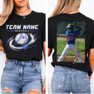 Camiseta de equipo de béisbol para jugadores y afi