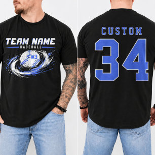 Camiseta de equipo de béisbol para jugadores y afi