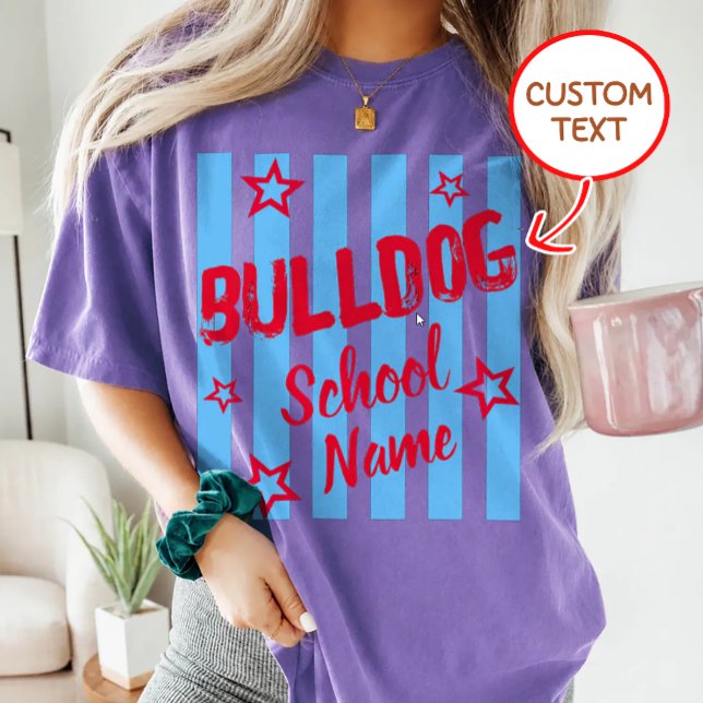 Camiseta de equipo de espíritu escolar con mascota (Subido por el creador)