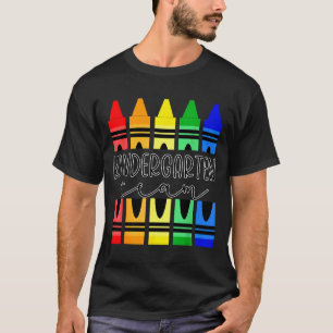 Camiseta de equipo de jardín de infancia de crayón