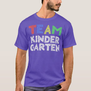 Camiseta De Equipo De Kindergarten De Vuelta A La