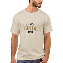 Camiseta de equipo de la novia