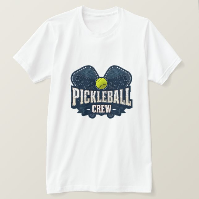 Camiseta de Equipo de Pickleball – Insignia de Equ (Anverso del diseño)