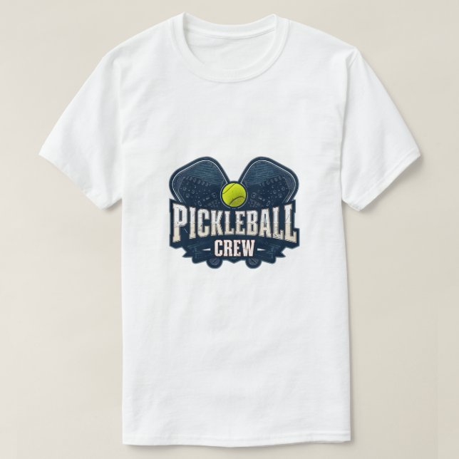 Camiseta de Equipo de Pickleball – Insignia de Equ (Diseño del anverso)