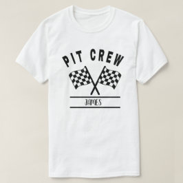 Camiseta de equipo de pit, camiseta familiar a jue