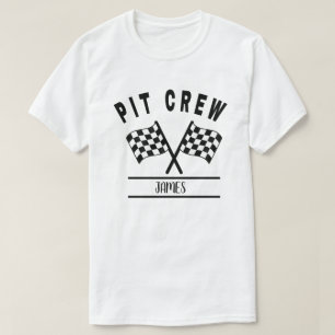 Camiseta de equipo de pit, camiseta familiar a jue
