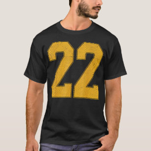 Camiseta de equipo deportivo con uniforme numerado