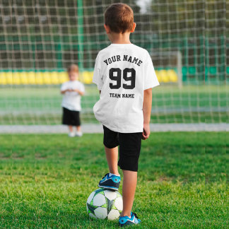 Camiseta de equipo deportivo personalizada número 