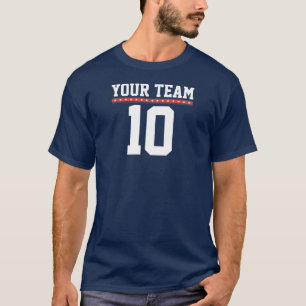 Camiseta de equipo personalizada con estrellas