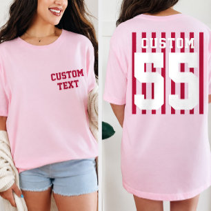 Camiseta de equipo personalizada para fanáticos