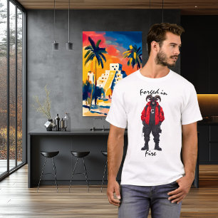 Camiseta de equipo táctico de guerrero forjado en 