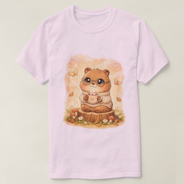 Camiseta de erizo bebé adorable – Bosque encantado (Diseño del anverso)