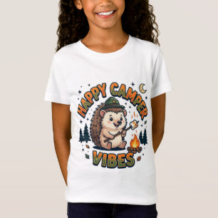 Camiseta de Erizo Lindo con Vibraciones de Feliz C