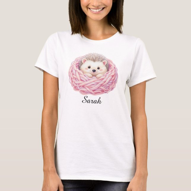 Camiseta de erizo tejida personalizada (Anverso)