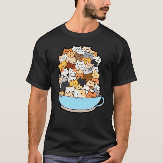 Camiseta de esbozo de gato (Anverso)