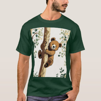 Camiseta de escalada de oso bebé juguetón