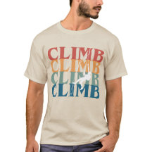 Camiseta de escalada de roca, Tee de rocas,