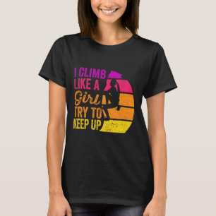 Camiseta de escalada en roca Me encanta escalar co