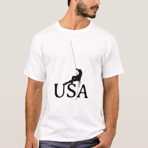 Camiseta de escalada en roca minimalista de EE. UU