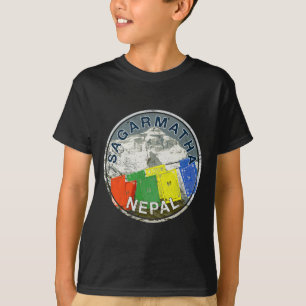 Camiseta de escalada vintage Sagarmatha Nepal Mont