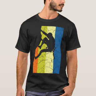 Camiseta de escalador de montañas retro de escalad