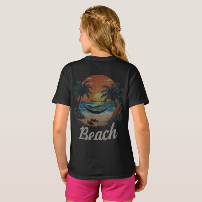 Camiseta de escape de la playa (Reverso completo)