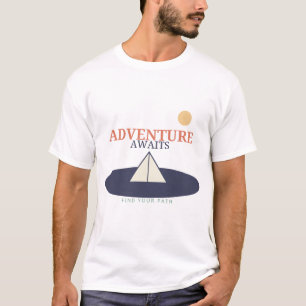Camiseta de escena de naturaleza moderna "La avent