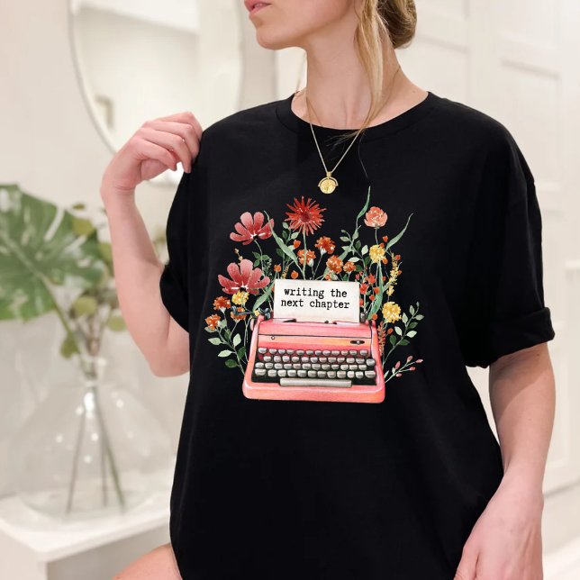 Camiseta de escritor de flores silvestres (Subido por el creador)