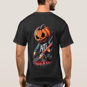 camiseta de escritura de halloween