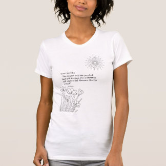 Camiseta de Escrituras “Regocíjate y Florece” para
