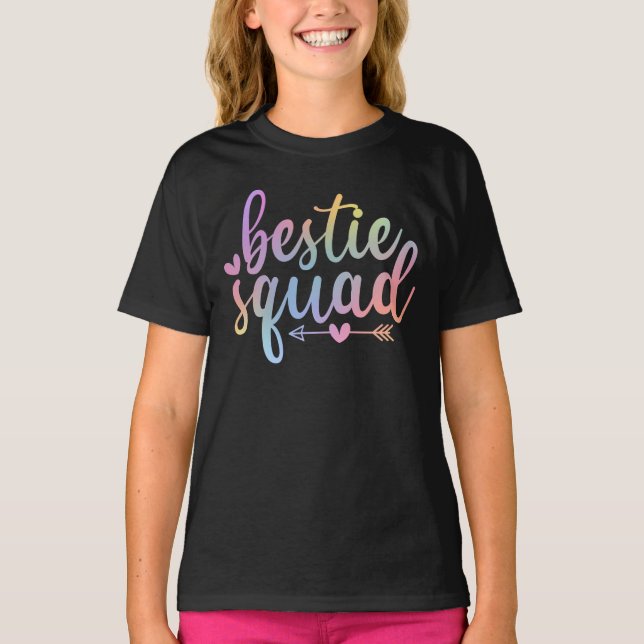 Camiseta de escuadrón de mejores amigas - Cute Mat (Anverso)